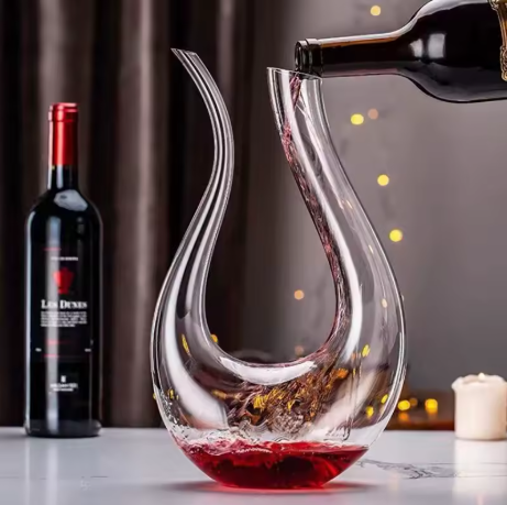 Crystal U-shaped 1500ml Wine Decanter